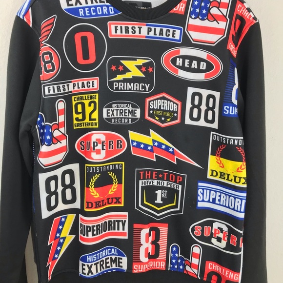 Switch Remarkable Men's Black Logo Crew Neck Pullover - Picture 4 of 6